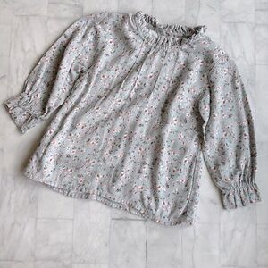 Phi Clothing Blue Floral Cotton Blouse